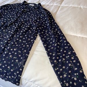 Long sleeve button down blouse